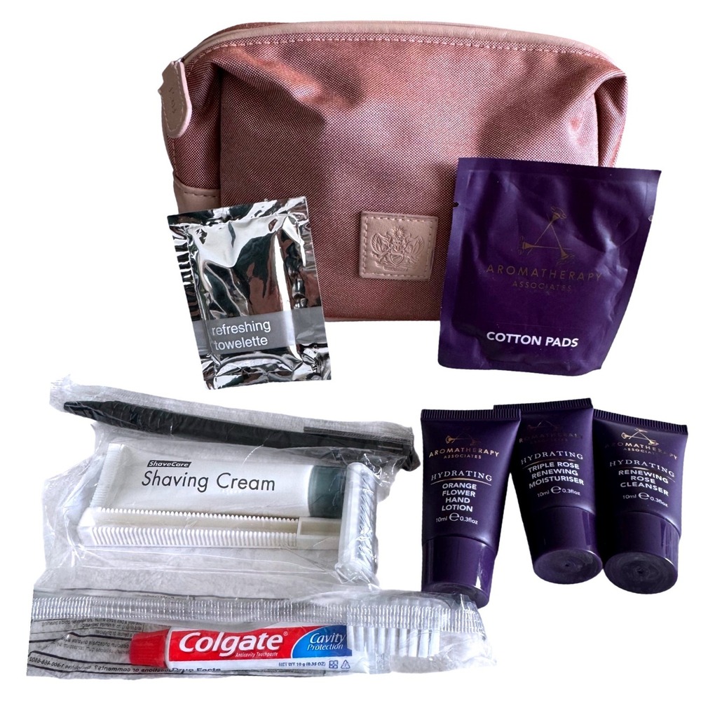 British Airways First Class Amenity Kit  Aromatherapy Associates Travel Bag